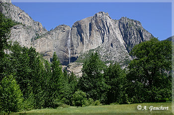 Blick auf die Yosemite Falls